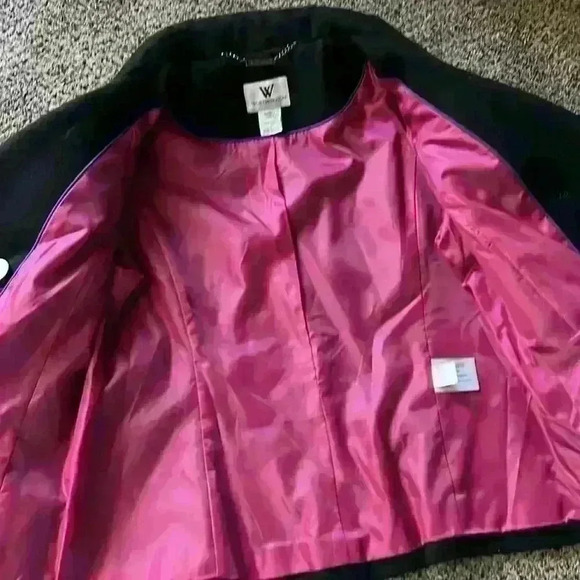 Worthington black,‎ double breasted swing coat. Size small - Picture 5 of 7